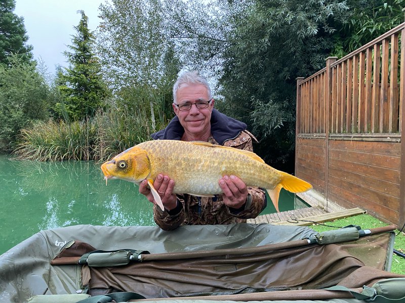 Granddad Bob with a lovely Koi of 14lb