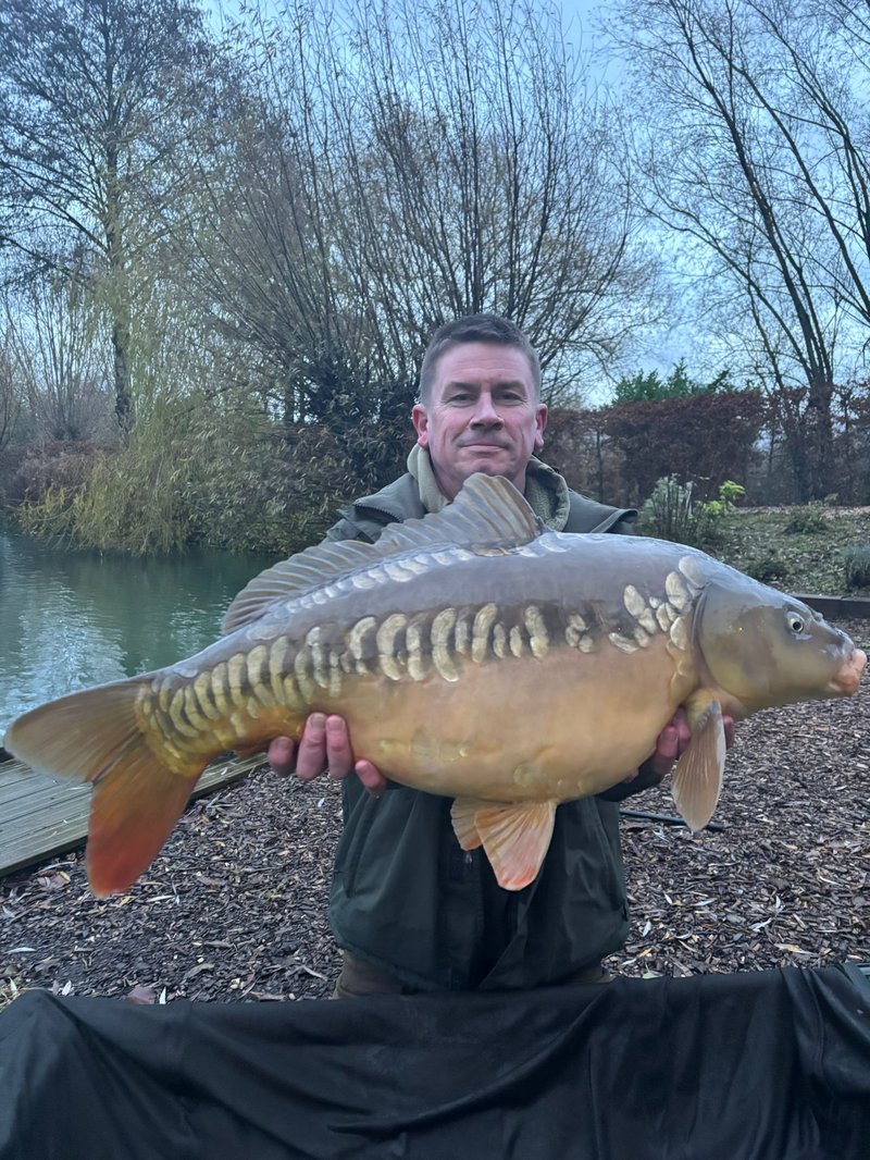Adam Johnson with a young looking 22lb Cherry Springs Mirror.