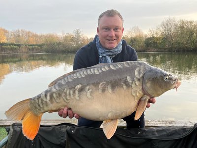 Paul Crone with a 24-08 Cherry Mere Mirror