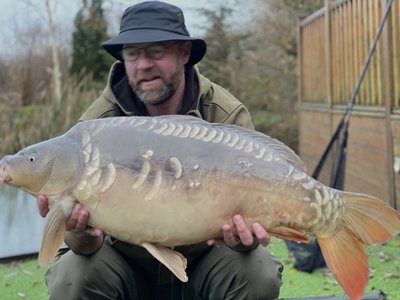 Gary Owen with a 30-08 Mirror from Cherry Mere