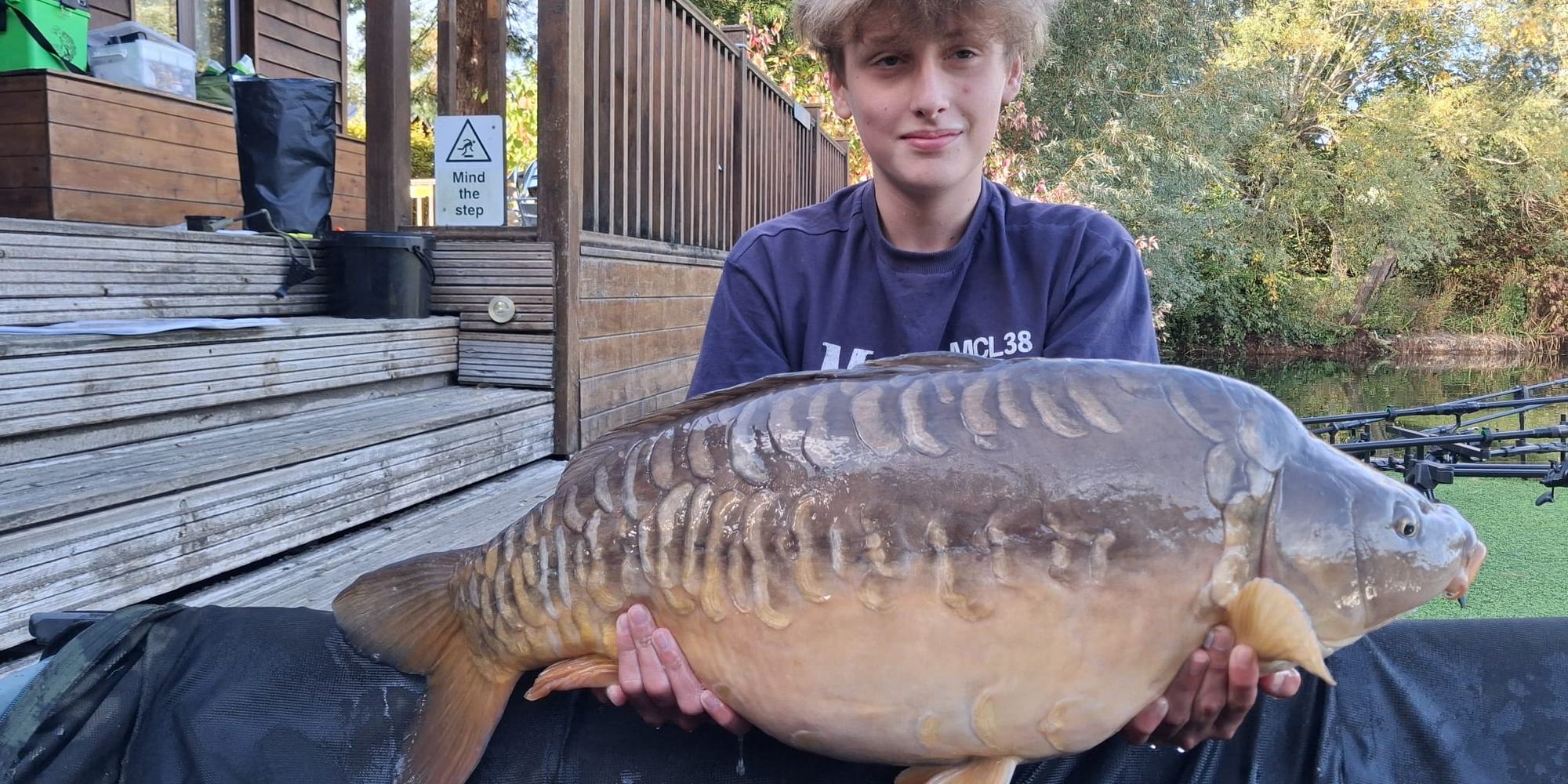 Finley Evans with his new PB from Pochard Lodge