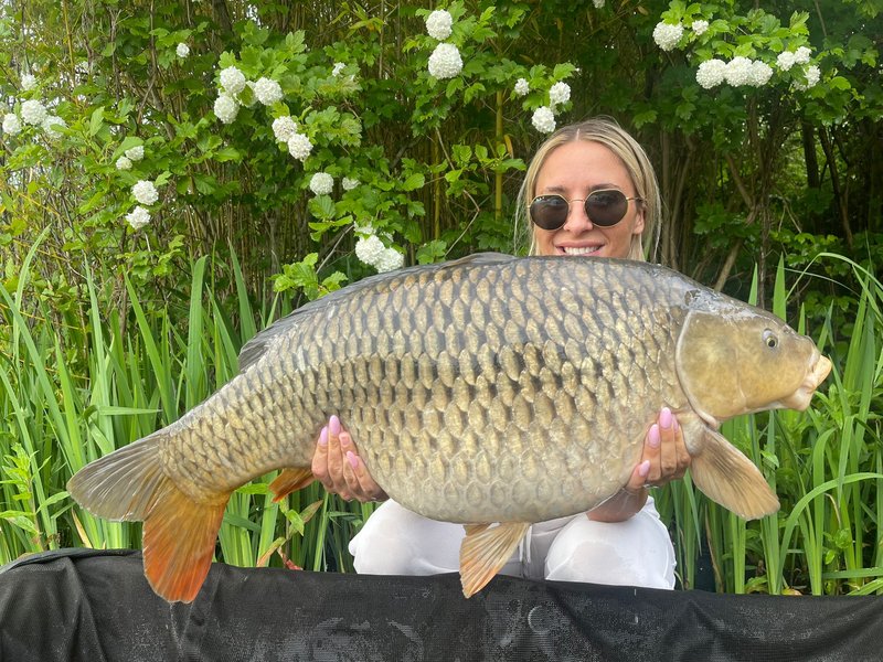 Cameron's partner Georgie holding a 30-08 Common