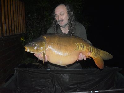 Paul Mitchell with a 36lb Carp from Grebe Lodge on Cherry Lake