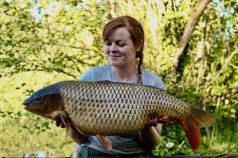 Amy Emery with a 20lb Common from Cherry Springs