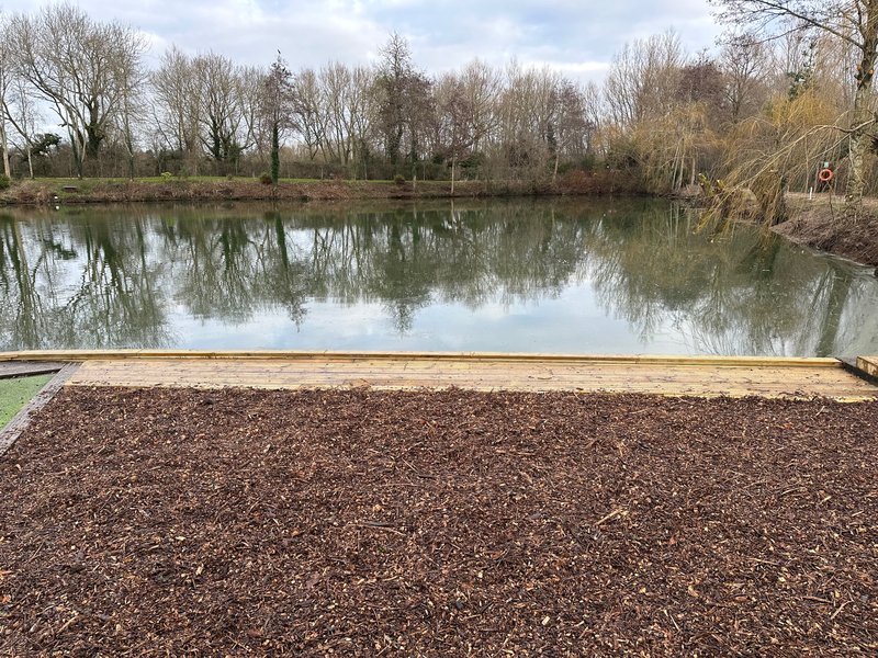 The new Kingfisher Lodge bivvy swim