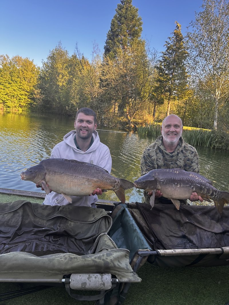 The Bristow's enjoyed several double takes. This 'brace' were both over 20lb+