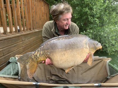 Andy Watts was delighted with the new lake record when he caught Dick at 44-12