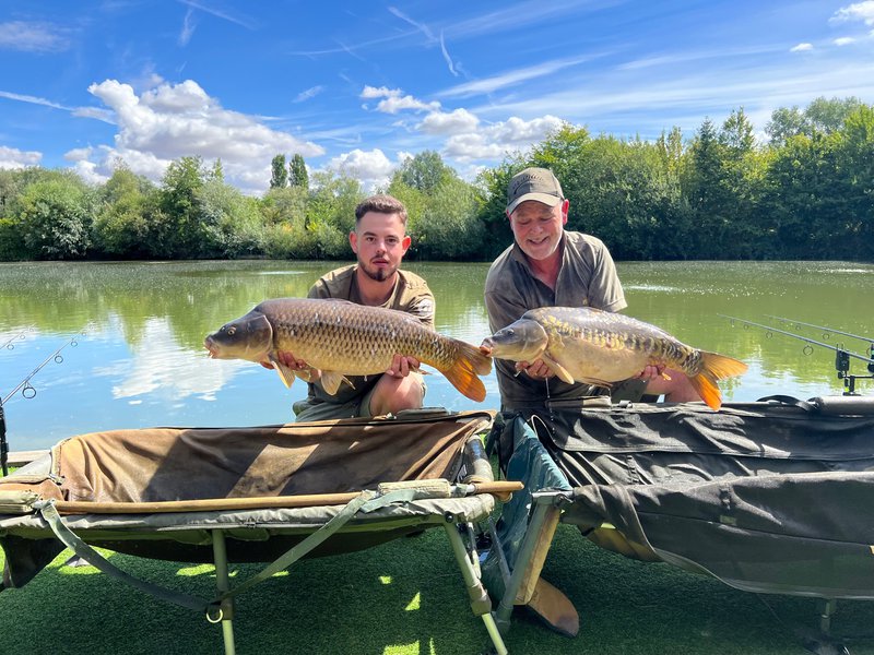 Peter and Matthew shared a double capture from Cherry Mere.
