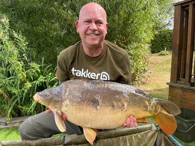 Adrian Bates with the biggest of his stay on Cherry Springs. A 29-06 Mirror