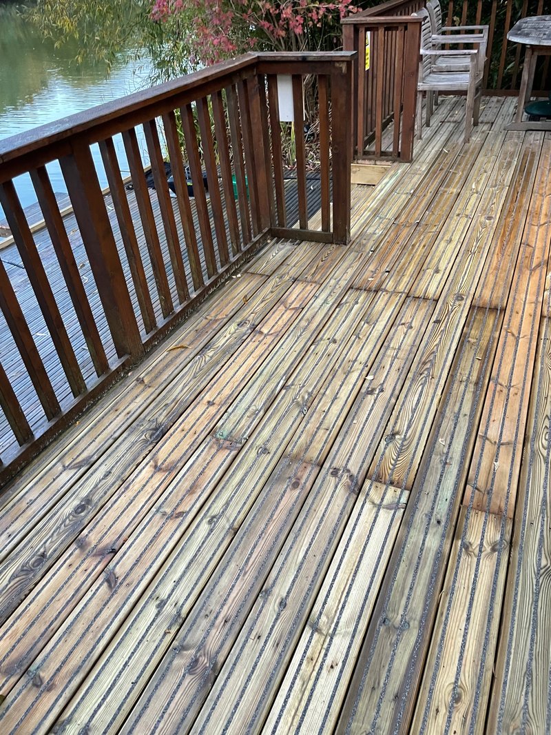 The new top deck on Heron Lodge