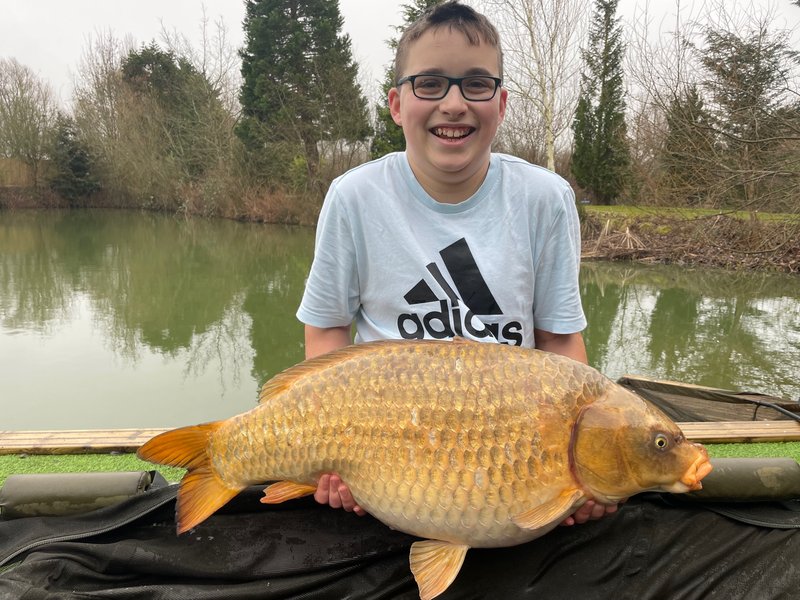 Samuel Poole with a fantastic 30lb Ghost Common