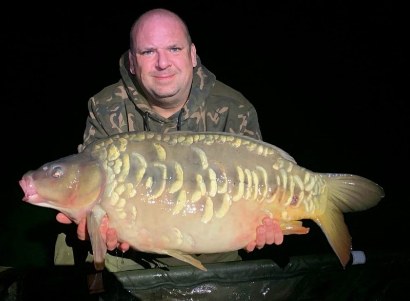 Ian Taplin with a stunning mid-20 Mirror from Cherry Mere