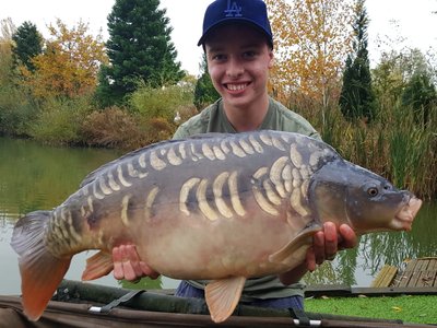 Joshua Rose with an attractive Cherry Mere Carp of 24-06