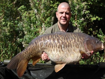 James Hine with a stunning 31lb Fully Scaled Mirror from Osprey Lodge