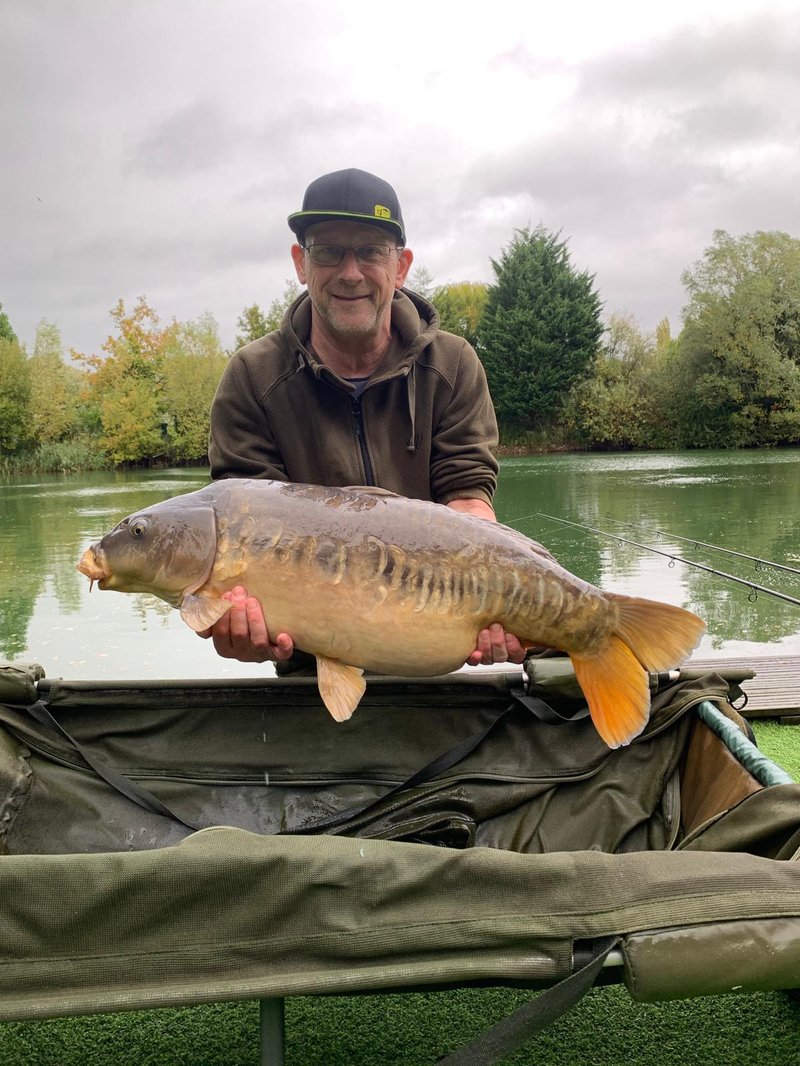 Peter Achiaioli's 29lb from Cherry Pool. Biggest of a 22 Carp haul.