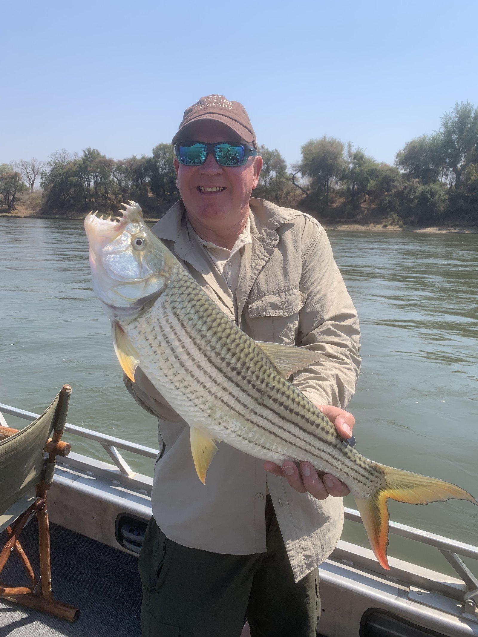 Tiger Fish fishing in Zambia Cherry Lakes