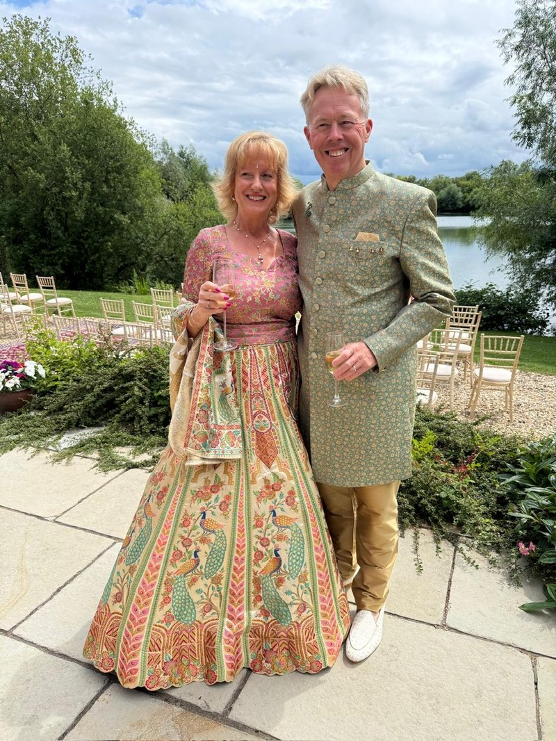 We tried to get into the swing of things with our wedding outfits!